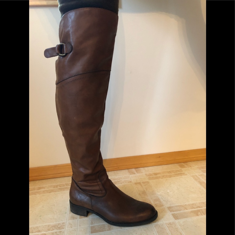 Knee High Leather Boots